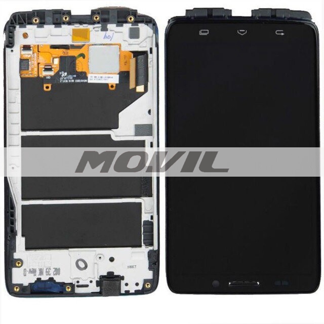 For Motorola Droid Ultra XT1080 MAXX 1080M LCD Screen Touch Digitizer Glass With Frame